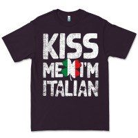 Plum Kiss Me I'm Italian Premium Tee - ArtChic