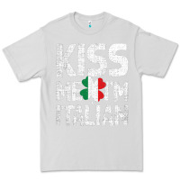 Dove Grey Kiss Me I'm Italian Premium Tee - ArtChic