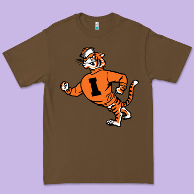 Vintage Walking Angry Tiger Idaho State Premium Tee Designed By Artchic