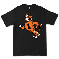 Black Vintage Walking Angry Tiger Idaho State Premium Tee - ArtChic