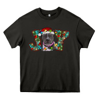 Asphalt christmas joy pitbull Heavy Core Tee - RanaPortraitStore