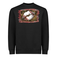 Black Baseball Lips Heavyweight Sweatshirt - Jasminsmagicworld