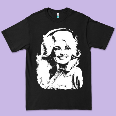 Dolly Parton Distressed Photo Premium Tee Designed By Artchic