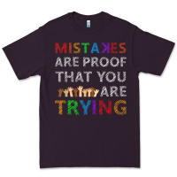 Plum mistakes are proof that you are trying teacher inspirational t shirt Premium Tee - StudioElite