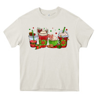 Cream christmas coffee cups Heavy Core Tee - OliviaCreatesArt