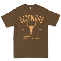 Cacao deadwood south dakota usa vintage distressed style design long sleeve Premium Tee - StudioElite