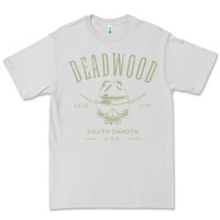 Dove Grey deadwood south dakota usa distressed skull design souvenir premium t s Premium Tee - StudioElite