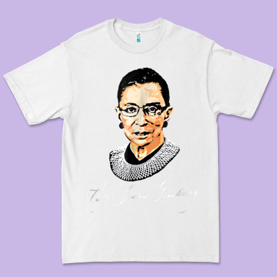 Rbg Ruth Bader Ginsburg Feminist T Shirt   Signature Art Premium Tee Designed By Studioelite