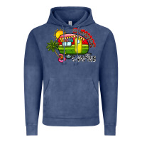 Vintage Denim summer camping Vintage Hoodie - CowhideDigitalArt