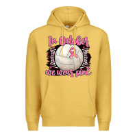Antique Gold in october we wear pink volleyball Premium Hoodie - BarkalooDesign