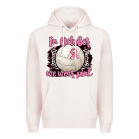 Pale Pink in october we wear pink volleyball Premium Hoodie - BarkalooDesign