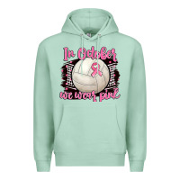 Seafoam in october we wear pink volleyball Premium Hoodie - BarkalooDesign