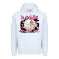White in october we wear pink volleyball Premium Hoodie - BarkalooDesign