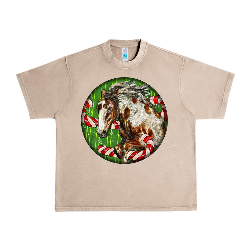 Horse Christmas Urban Heavy Tee by LillyAllenDesigns | Teevron