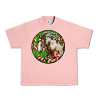 Salmon Horse Christmas Urban Heavy Tee - LillyAllenDesigns