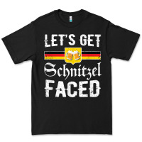 Black lets get schnitzel faced men women vintage oktoberfest t shirt Premium Tee - StudioElite