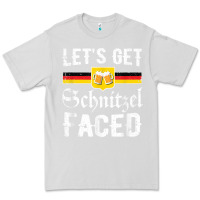Dove Grey lets get schnitzel faced men women vintage oktoberfest t shirt Premium Tee - StudioElite