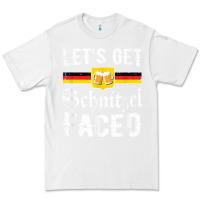 White lets get schnitzel faced men women vintage oktoberfest t shirt Premium Tee - StudioElite