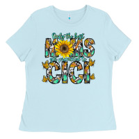 Baby Blue only the best moms get promoted to cici Ladies Tee - CowhideDigitalArt