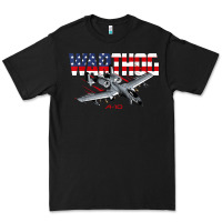 Black Military Airplane A-10 Warthog American Flag Premium Tee - StudioElite