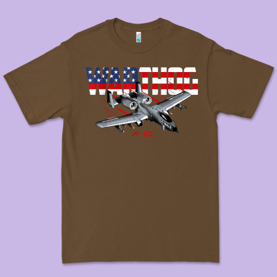 Military Airplane A-10 Warthog American Flag Premium Tee Designed By Studioelite
