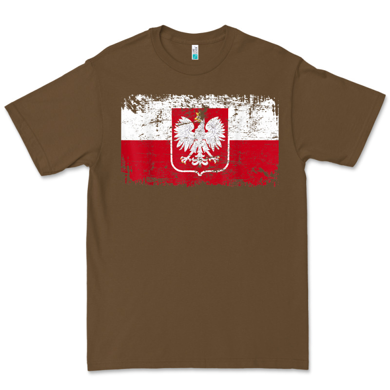 Poland Polska Flag Vintage  Men Women Kids  Poland T Shirt Premium Tee by StudioElite | Teevron