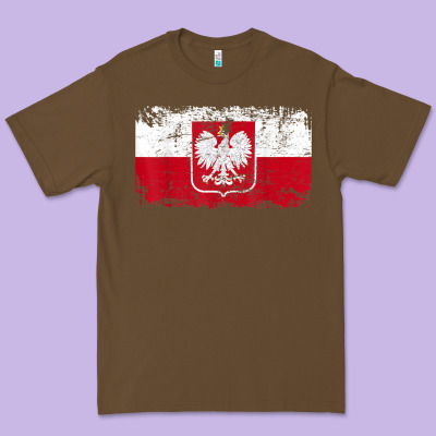 Poland Polska Flag Vintage  Men Women Kids  Poland T Shirt Premium Tee Designed By Studioelite