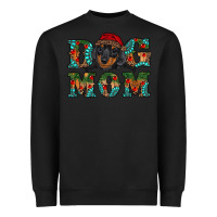 Black christmas dog mom dachshund Heavyweight Sweatshirt - RanaPortraitStore