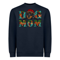 Navy christmas dog mom dachshund Heavyweight Sweatshirt - RanaPortraitStore