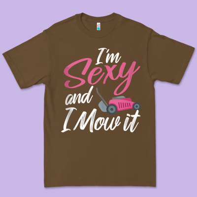 I'm Sexy And I Mow It Funny Mow Pun Tank Top Premium Tee Designed By Studioelite