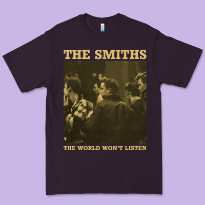 The Smiths The World Won't Listen Gift Men Women Premium Tee Designed By Studioelite