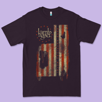 Lamb Of God, Pure American Metal Flag Premium Tee Designed By Studioelite