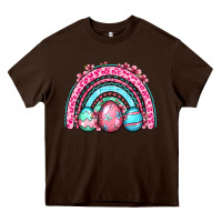 Chocolate Brown Easter eggs rainbow Heavy Core Tee - OliviaCreatesArt