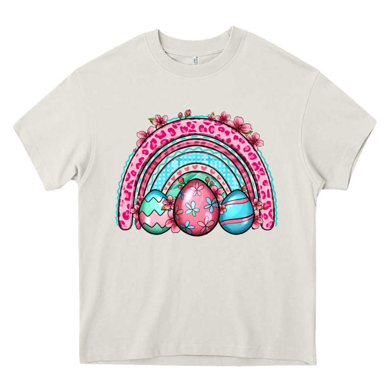 Easter Eggs Rainbow Heavy Core Tee by OliviaCreatesArt | Teevron