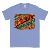 Colony Blue western aztec background pattern Classic Tee - OliviaCreatesArt