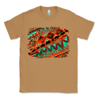 Toasted Coconut western aztec background pattern Classic Tee - OliviaCreatesArt