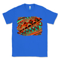 True Royal western aztec background pattern Classic Tee - OliviaCreatesArt