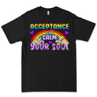 Black Lgbtq Acceptance Will Calm Your Soul Premium Tee - BundleAndBundleShop