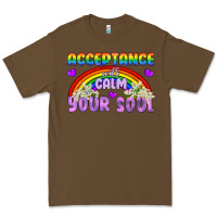 Cacao Lgbtq Acceptance Will Calm Your Soul Premium Tee - BundleAndBundleShop