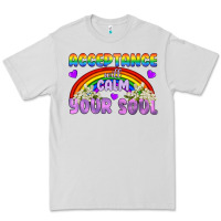 Dove Grey Lgbtq Acceptance Will Calm Your Soul Premium Tee - BundleAndBundleShop
