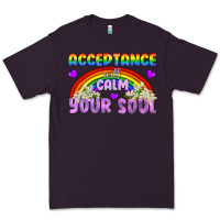 Plum Lgbtq Acceptance Will Calm Your Soul Premium Tee - BundleAndBundleShop