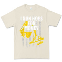 Bone heavy equipment operator i run hoes for money usa flag t shirt Premium Tee - StudioElite