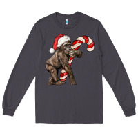 Smoke Christmas Candy Cane Baby Gorilla Long Sleeve Tee - LillyAllenDesigns