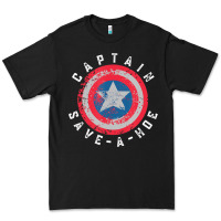 Black Captain Save-A-Hoe Vintage Funny Retro Premium Tee - StudioElite