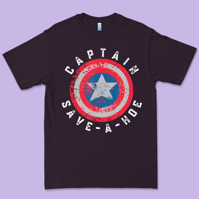 Captain Save-a-hoe Vintage Funny Retro Premium Tee Designed By Studioelite