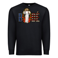 Black bebe jesus christ Premium Sweatshirt - Jasminsmagicworld