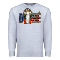 Heather Grey bebe jesus christ Premium Sweatshirt - Jasminsmagicworld