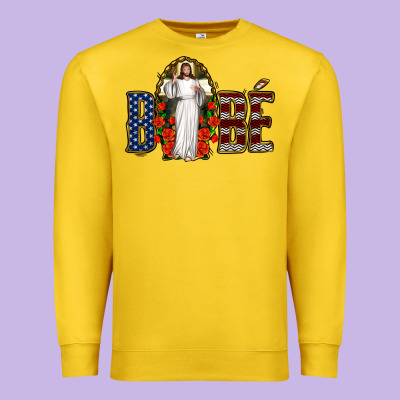 Bebe Jesus Christ Premium Sweatshirt Designed By Jasminsmagicworld