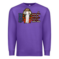 Purple bebe jesus christ Premium Sweatshirt - Jasminsmagicworld