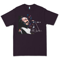 Plum Original Portrait of Luciano Pavarotti Premium Tee - StudioElite